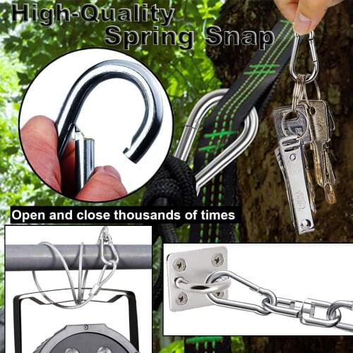 10pcs Carabiner Rigging Accessories Spring Snap Hooks No Rust Heavy Duty Quick Link Hooks For Camping Hiking Drop Shipping