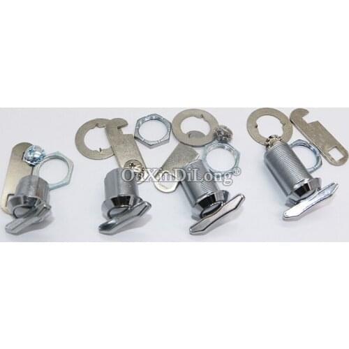 10PCS 16/20/25/30mm Mailbox Cabinet Cupboard Lock Thumb Turn Cam Lock Keyless RV Mobile Phone Cabinet Door Lock GF548