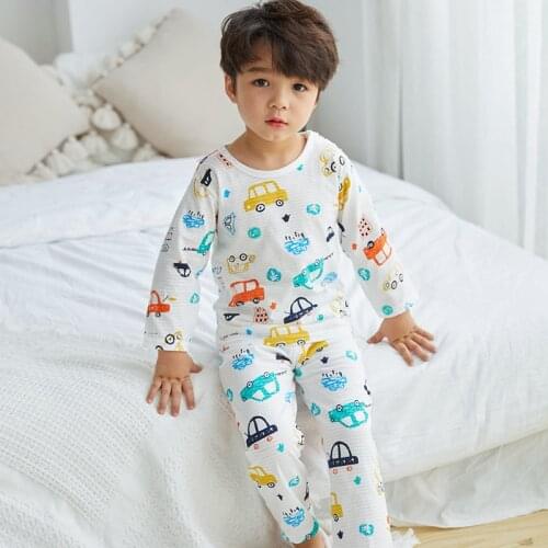2020 Children Pajamas Set Pyjamas Kids Baby Sleepwear For Girls Boys Cartoon Casual Clothing Suit Half Sleeve Pijamas Infantil