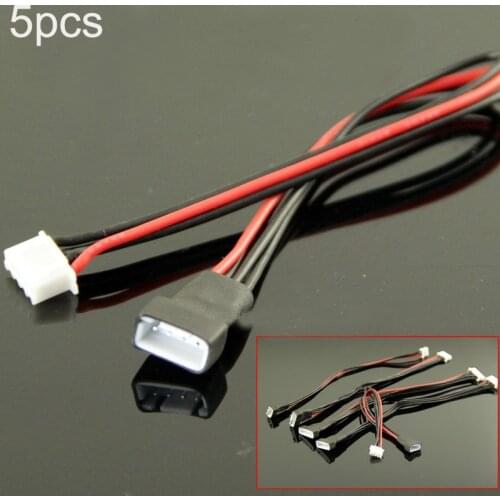 5PCS Model Airplane Accessories 2S 3S 4S 6S 8S Lithium Battery Balance Charger Extension Cable 22# Male Female Wire Length 300mm