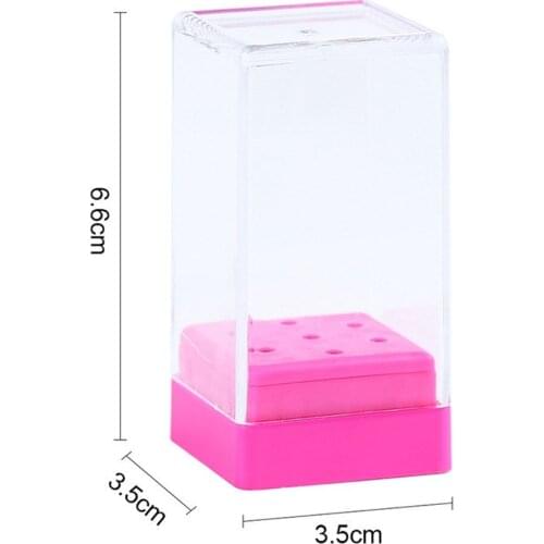 8pcs Emery Nail Drill Bits Manicure Pedicure Nail Art Tool wit Storage Box