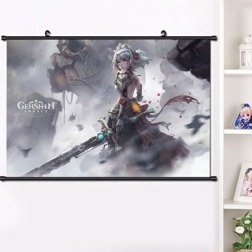 Anime Game Genshin Impact Noelle Cute Wall Scroll Painting Poster HD Print Home Decor Collection Art 40x60cm
