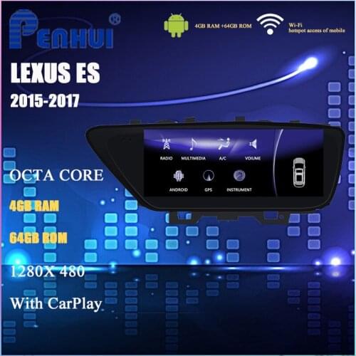 Car DVD for Lexus ES ( 2015-2017) Car Radio Multimedia Video Player Navigation GPS Android 10.0 double din