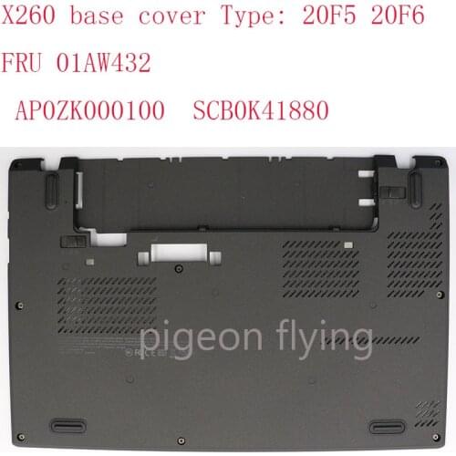 100% New original LXL for lenovo Thinkpad X260 laptop base cover, D cover FRU 01AW432