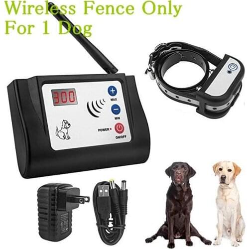 Wireless Electric Dog Fence Outdoor Pet Dog Training Collar Waterproof Rechargeable Transmitter Receiver Pet Containment System