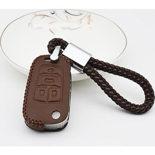 KUKAKEY Car Remote Key Case For Opel Meriva Insignia Astra j Zafira a Mokka 3 4 Button Key Cover Chain For Buick Encore Lacrosse