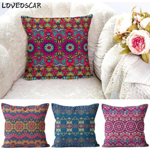 Nordic Boho Blue Pillow Case Textured Decorative Cushion Cover 45x45 Sofa Chair Seat Christmas Autumn Home Decor Personalize