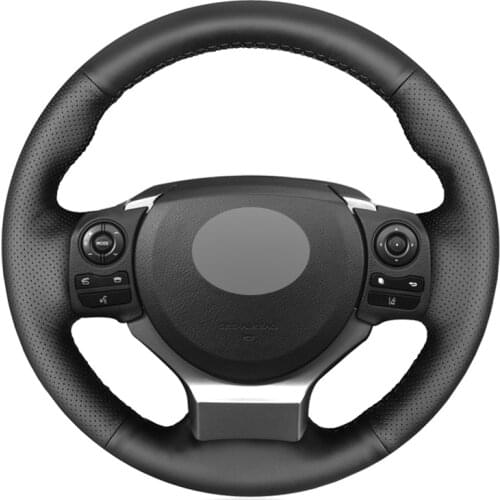 Black Artificial Leather No-slip Car Steering Wheel Cover For Lexus IS200t IS250 IS300 2016-2019 IS350 IS F-Sport 2014 2015 2016