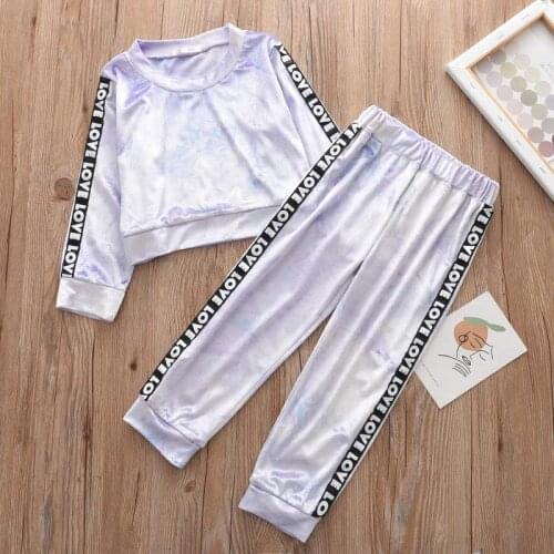 Kids Tracksuit for Girls Clothing Set New Autumn Winter Thick Warm Toddler Girls Clothes Tie Dye Costumes Suit Children Clothing