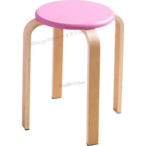 Home Stool Living Room Fashion Creative Round Stool Small Stool Bedroom Adult Small Bench Modern Minimalist Dining Table Stool