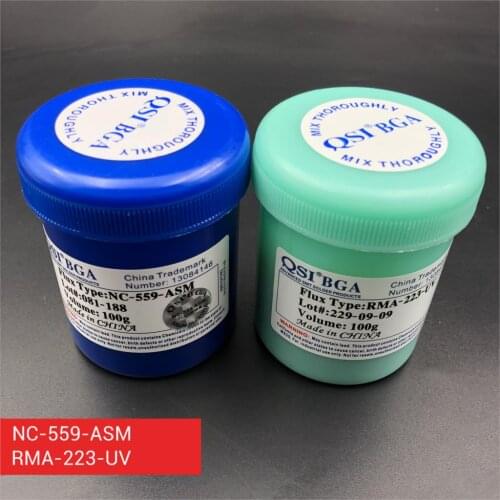100g RMA-223-UV NC-559-ASM BGA PCB Flux Paste No-Clean Solder / SMD Soldering Paste Flux Grease flux rma 223 559
