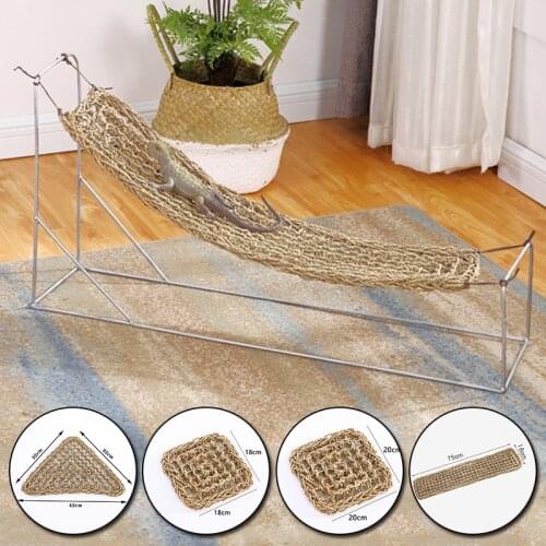 Seaweed Lizard Hammock Pet Lounger Reptile Toy Hanging Bed Mat Small Hermit Crabs Geckos Bed Mats Pet Reptile Accessories