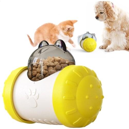 Pet Toy Balance Car Tumbler Puzzle Slow Food Leakage Ball Without Electric Dog Toy Self-Hey Swing Bear Latest Model