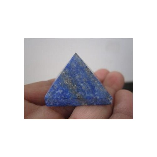 Healing natural lapis lazuli quartz crystal pyramid