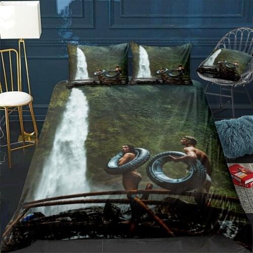 Adult Adventure Beauty Quilt Cover Pillowcase 3Piece Comforter Bedding Set With Pillow Case Single Double Duvet Cover