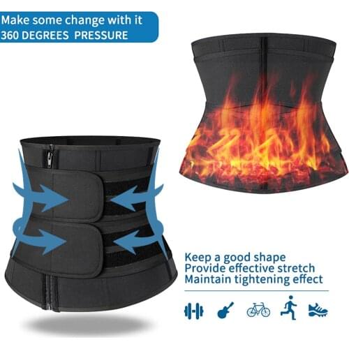 Corset Sweat Belt Slimming Body Shaper Workout Compression 1PC Sauna Weight Loss Fat Burner Women Fitness Trimmer