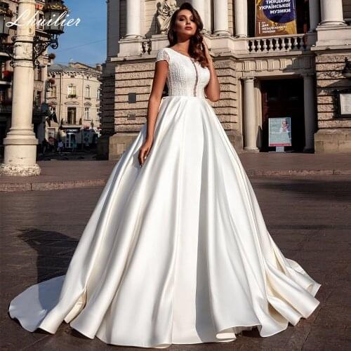 Satin Wedding Dresses Lhuilier China