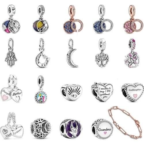 2020 New Fashion All-match High-quality Autumn And Winter Series Charms Female Original Shiny Crystal Heart Family Tree Jewelry