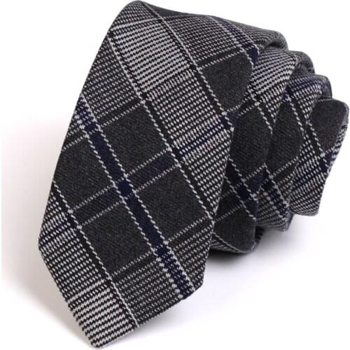 Brand New Men Japanese Style Tie High Quality 6CM Plaid Ties For Men Business Work Necktie Male Fashion Formal Neck Tie For Gift