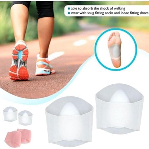 A Pair Of Arch Support Insoles Massage Flat Feet Plantar Socks Insoles Correction High Arch Foot Fasciitis Female Support Q3E0