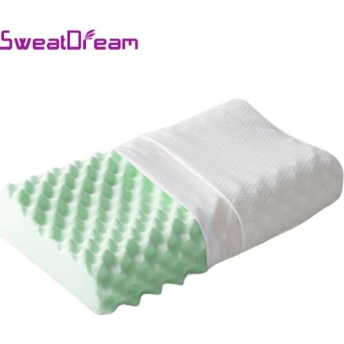 Negative Ion Natural Latex Pillow Head Neck Massage Pillow Anti-mite Antibacterial Vertebrae Orthopedic Health Care for Home