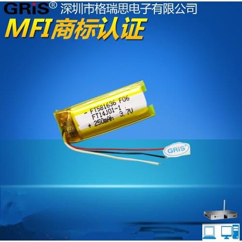 GRIS 3.7V polymer PAPAGO GoSafe 260 traveling data recorder 100plus navigation lithium battery