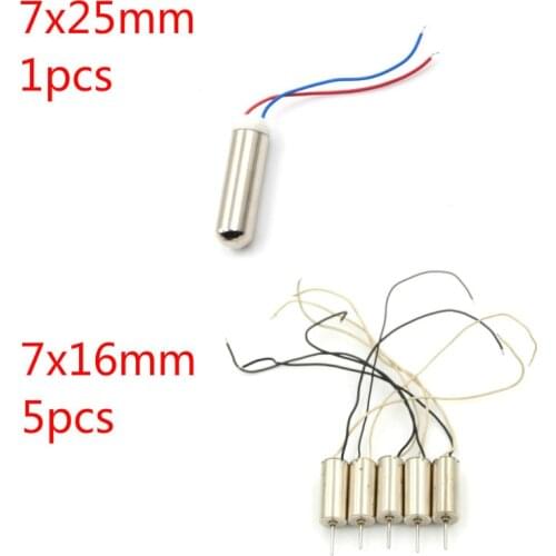 One Or 5pcs Micro Waterproof Vibration Motor Coreless Motor Mini DC Vibrator Motor Professional Massager Motor 7x25mm 7x16mm