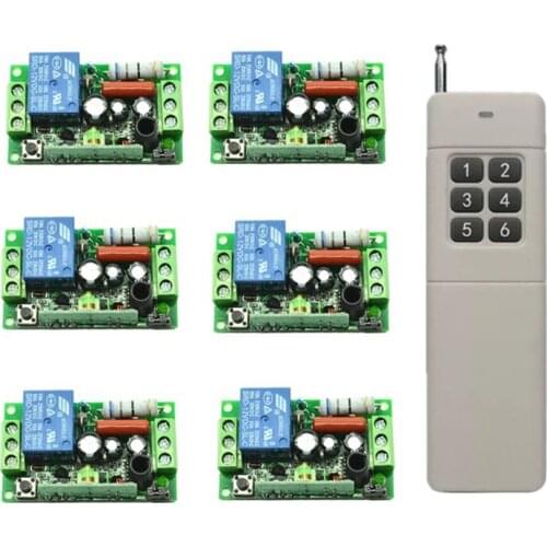 AC220V 1CH 10A Remote Control Light Switch Relay Output Radio Receiver Module 3000m Long Distance 315Mhz/433.92Mhz