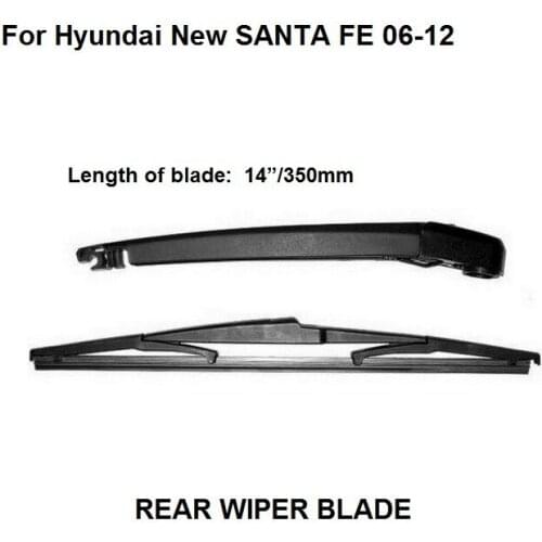 Blade 350mm Rear Wiper Arm & Blade fit Fot Hyundai New Santa Fe 2006 - 2012 New
