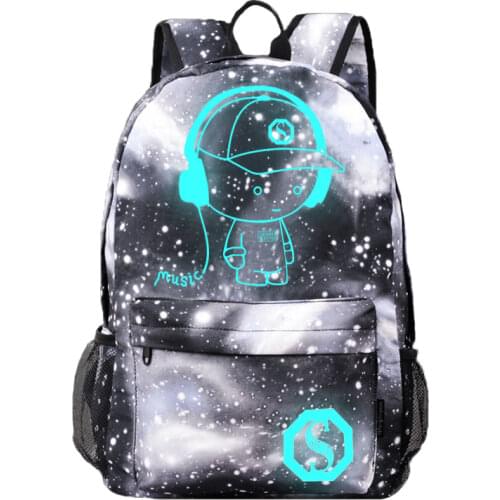 New School Backpack Bookbag Cool Luminous School Bag Unisex Galaxy Laptop Bag for Boys Girls Teens Primary Children Book Bag