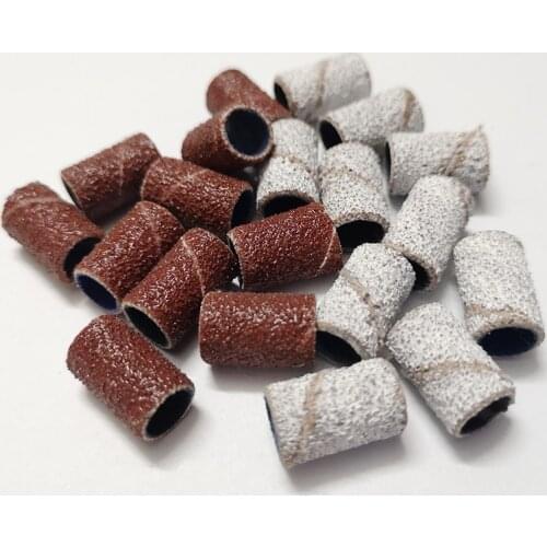 Nail Art Sanding Bands File For UV Acrylic Gel Polish Callus Remover Nail Drill Bit Sand Circle Polisher 80/120/150/180/240 Grit