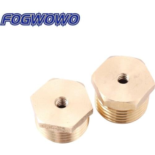 1/2" To 3/16" Thread Connector Use For 3/16" Low Pressure Fan Shaped Misting Nozzle Garden Water Cooling Irrigation Tool 2pcs