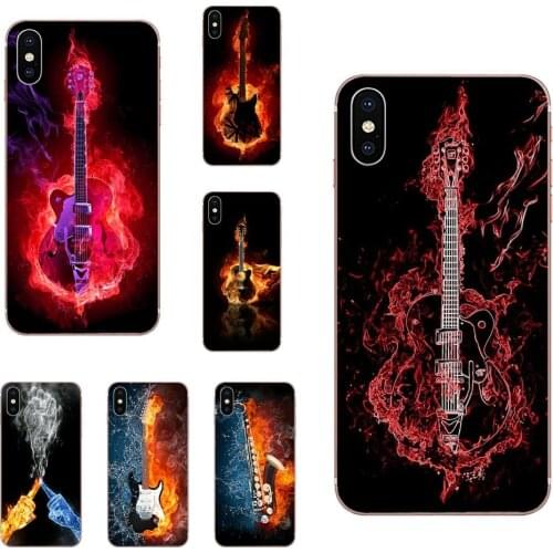 Art Fire And Ice Guitar Music For Xiaomi Redmi Note 9 PRO Max 9s Mi9 mi10 lite Pro K30 K20 Pro 5G redmi 7 8a TPU New Arrival