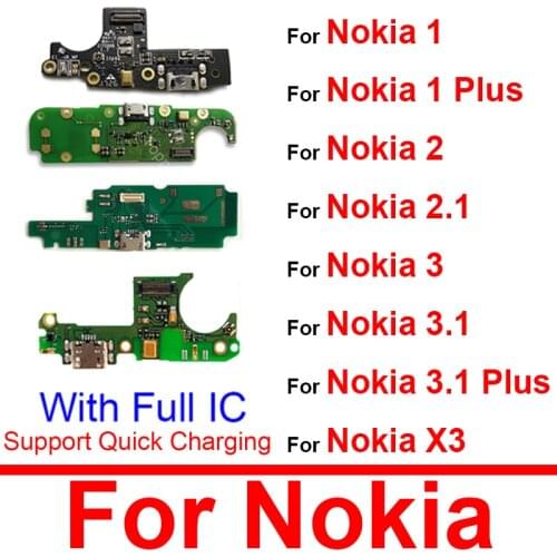 USB Charger Board With Microphone For Nokia 6 6.1 6.2 7.2 8.1 7.1 Plus X6 X7 X71 Mic Charging Jack Plug Board Replacement Parts