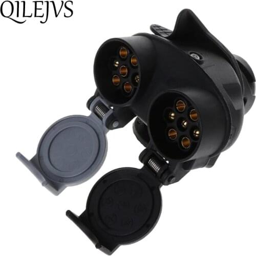 13 Pin Plug to 12N / 12S 7 pin Sockets Caravan Towing Conversion Trailer Wiring Connector 12V