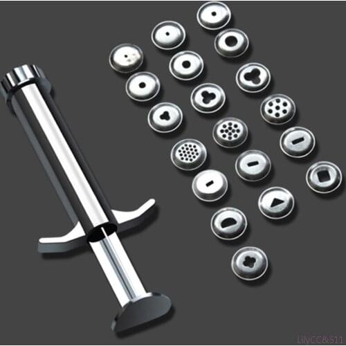 20pcs/set Clay Extruders Clay Sugar Paste Extruder Sculpture Machine Polymer Gun Tool