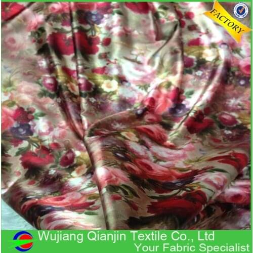 2019 Factory Directly Provide 100% Polyester Floral Rose Fabric