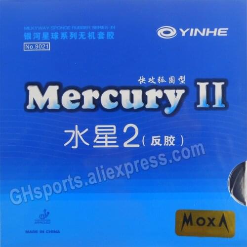 2x Original YINHE Mercury 2 Table Tennis Rubber Galaxy MERCURY II Ping Pong Rubber