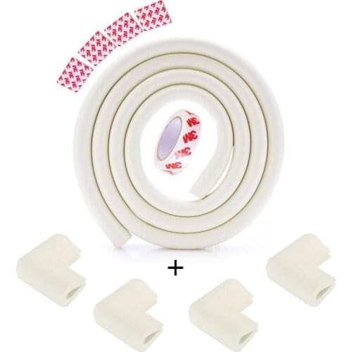2M U Shape Bumper Strip+4Pcs Child Protection Corner Protector Baby Safety Guards Angle Form Table Securite Enfant Baby Products