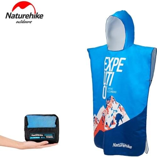 Naturehike Hooded Quick-dry Adults Bath Beach Pool Swimming Towel Sunscreen Cape Cloak Style Surf Poncho NH19SP002
