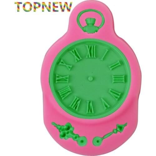 Steampunk Clock Pocket Watch Silicone Mold Fondant Cake Decorating Kitchen Baking Tools
