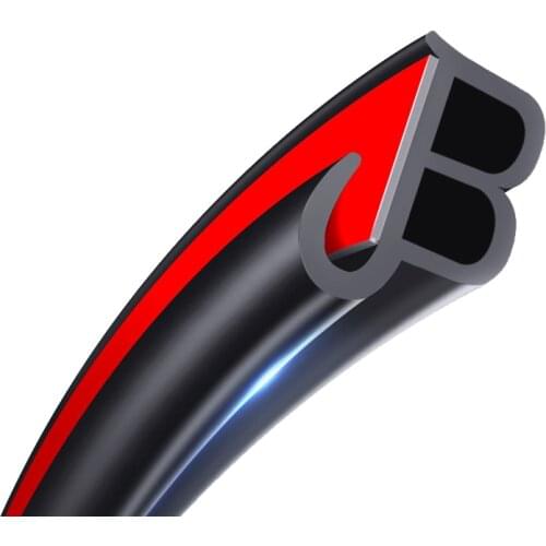 DIY 1Meter BJ Type Car Door Seal Noise Insulation Weatherstrip Sealing Rubber Bumper Strip Trim Auto Rubber Seals Accessories