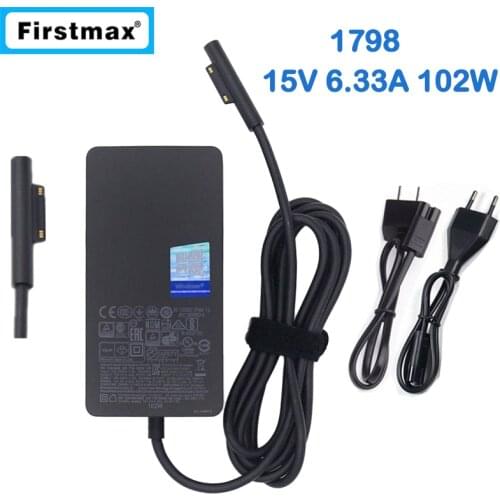15V 6.33A 102W laptop charger 1798 ac adapter for Microsoft Surface Book 2 13.5 inch Core i7 i5 Model 1832 1835 15" Model 1793