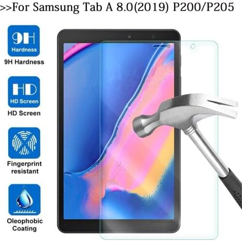 For Samsung Galaxy Tab A 8.0 with S Pen 8.0" 2019 A Plus 8 Tempered Glass 9H 2.5D Premium Screen Protector Glass Film P200 P205