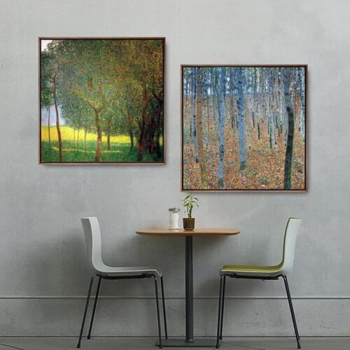 Home Decoration Print Canvas Art Wall Pictures Poster Canvas Printings Paintings Austrian Gustav Klimt Trees