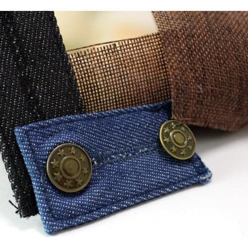 Prettyia Jeans Button Trousers Waist Extender Sewing Accessories Blue