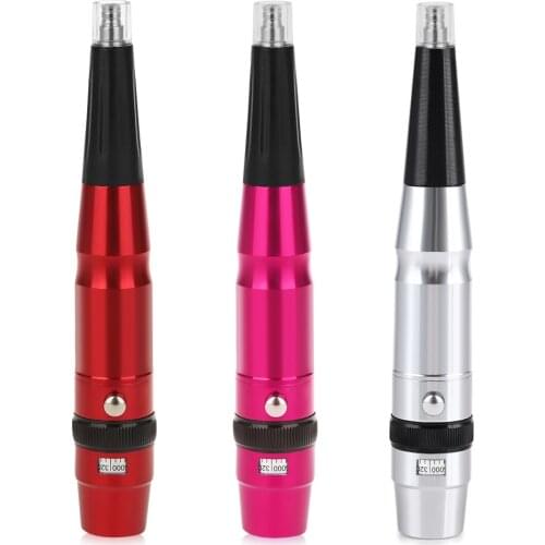 Gustala Eyebrow Lip Tattoo Permanent Makeup Machine Pen Kit 10 Needles Mouth Tips Power Supply