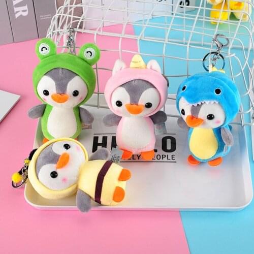 Hot 12cm*8cm Lovely penguin Plush Toys Stuffed penguin Cartoon Figure Dolls Kids Boys & Girls Christmas Birthday Gift