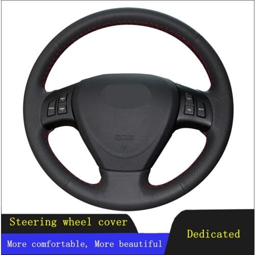 DIY Car Steering Wheel Cover Black Hand-stitched Artificial Leather For Chery Fulwin 2 2013 2014 2015 2016 A3 2010 2011 2012