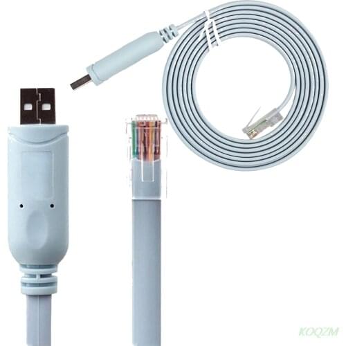 1.8M USB To RJ45 For Cisco USB Console Cable CONSOLE Debug line A7H5 for Cisco H3C HP Arba 9306 huawei router rollover console